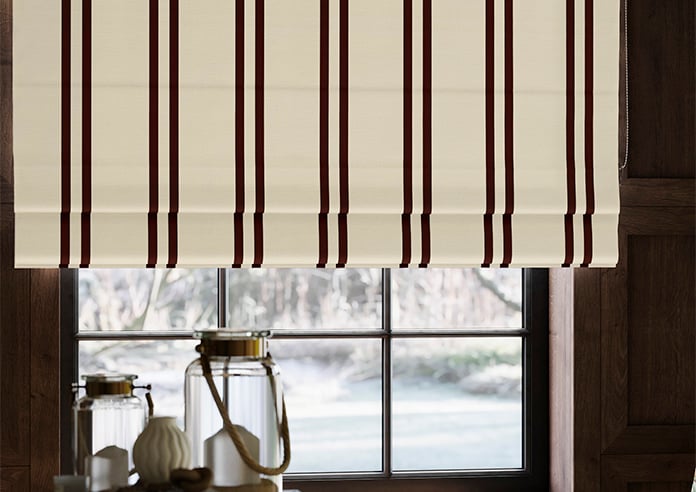 Winnies Stripe, Russet - Roman Blind - Image 5